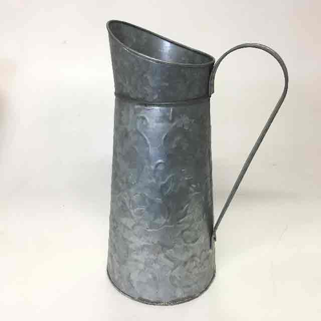 JUG, Large Galvanised Metal